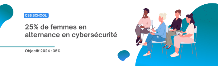 25% de femmes en cybersécurité à la csb